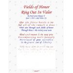 Fields Of Honor, Ring Out In Valor