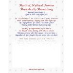 Mystical, Mythical, Morons, Methodically Mesmerizing