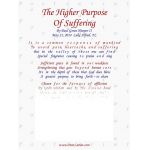 The Higher Purpose Of Suffering