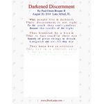 Darkened Discernment