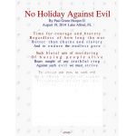 No Holiday Against Evil