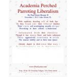 Academia Perched, Parroting Liberalism