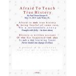 Afraid To Teach True History