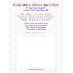 Godly Music Affects One's Heart