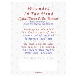Wounded In The Mind, Special Thanks To Our Veterans