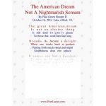 The American Dream, Not A Nightmarish Scream