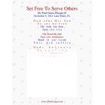 Set Free To Serve Others