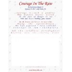 Courage In The Raw