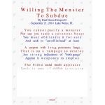 Willing The Monster, To Subdue