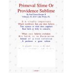 Primeval Slime Or Providence Sublime