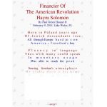Financier Of The American Revolution, Haym Solomon