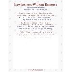 Lawlessness Without Remorse