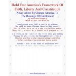 Hold Fast America's Framework Of Faith,  Liberty And Constitution
