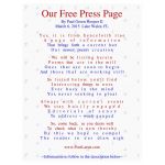 Our Free Press Page, PL3001
