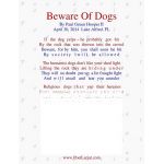 Beware Of Dogs