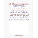 Self Reliance And Independence