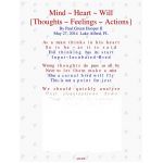 Mind - Heart - Will, Thoughts - Feelings - Actions