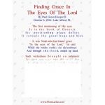 Finding Grace, In The Eyes, Of The Lord