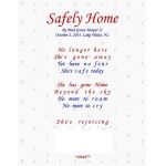 Safely Home (Large Print), When A Saved, Loved-One Dies (Woman)