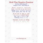 Hold That Negative Emotion