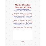 Murder Does Not, Empower Women