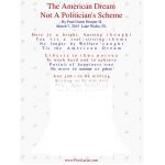 The American Dream, Not A Politician's Scheme