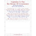Capitalism Is Fine, But Beware Of Covetousness
