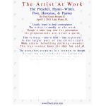The Artist At Work,  The Preacher, Hymn-Writer, Poet, Historian, & Painter