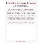 Liberal's Leprous Lexicon