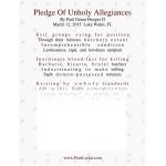 Pledge Of Unholy Allegiances