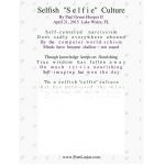 Selfish "Selfie" Culture