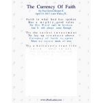 The Currency Of Faith