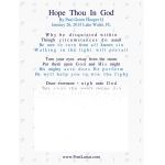 Hope Thou In God