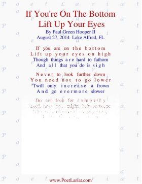 If You're On The Bottom, Lift Up Your Eyes