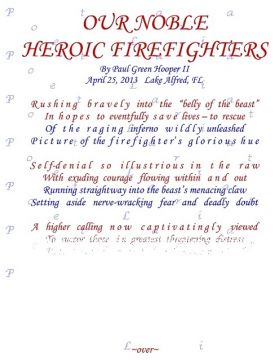 Our Noble Heroic Firefighters
