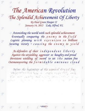 The American Revolution, The Splendid Achievement Of Liberty