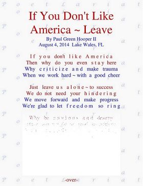 If You Don't Like America - Leave