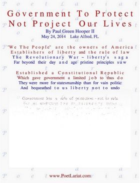 Government To Protect, Not Project, Our Lives