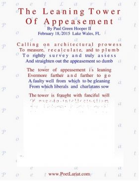 The Leaning Tower Of Appeasment