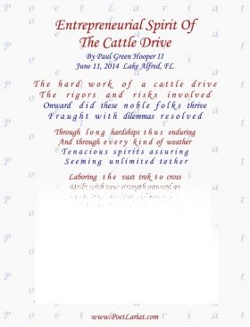 Entrepreneurial Spirit, Of The Cattle Drive