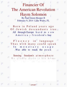 Financier Of The American Revolution, Haym Solomon