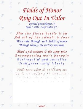 Fields Of Honor, Ring Out In Valor