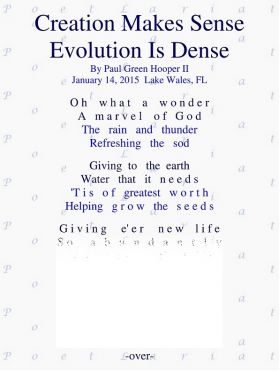 Creation Makes Sense, Evolution Is Dense