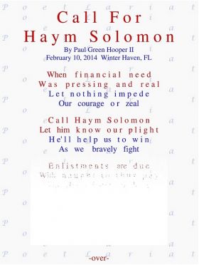 Call For Haym Solomon